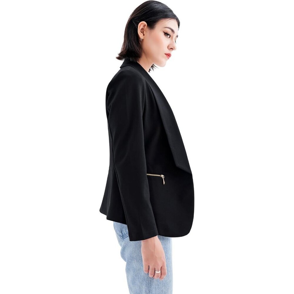 Women's Blazers Blazer Jackets Business Casual Professional Outfit Black - Picture 6 of 6